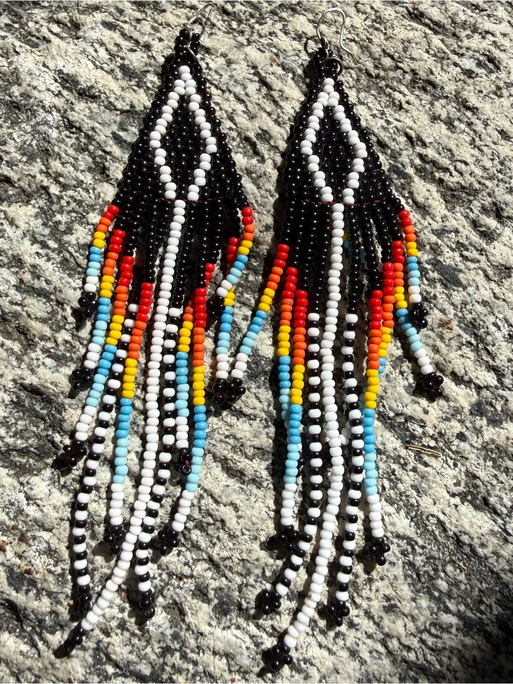 Beaded tribal earrings